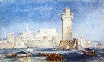 Rhodes romantique Turner Peinture à l'huile
